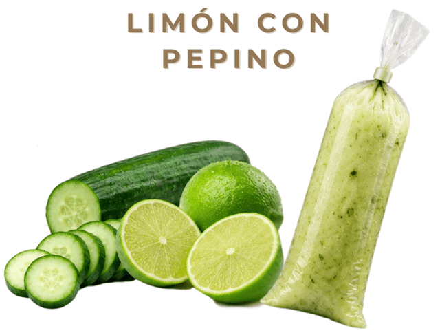 Limón con pepino